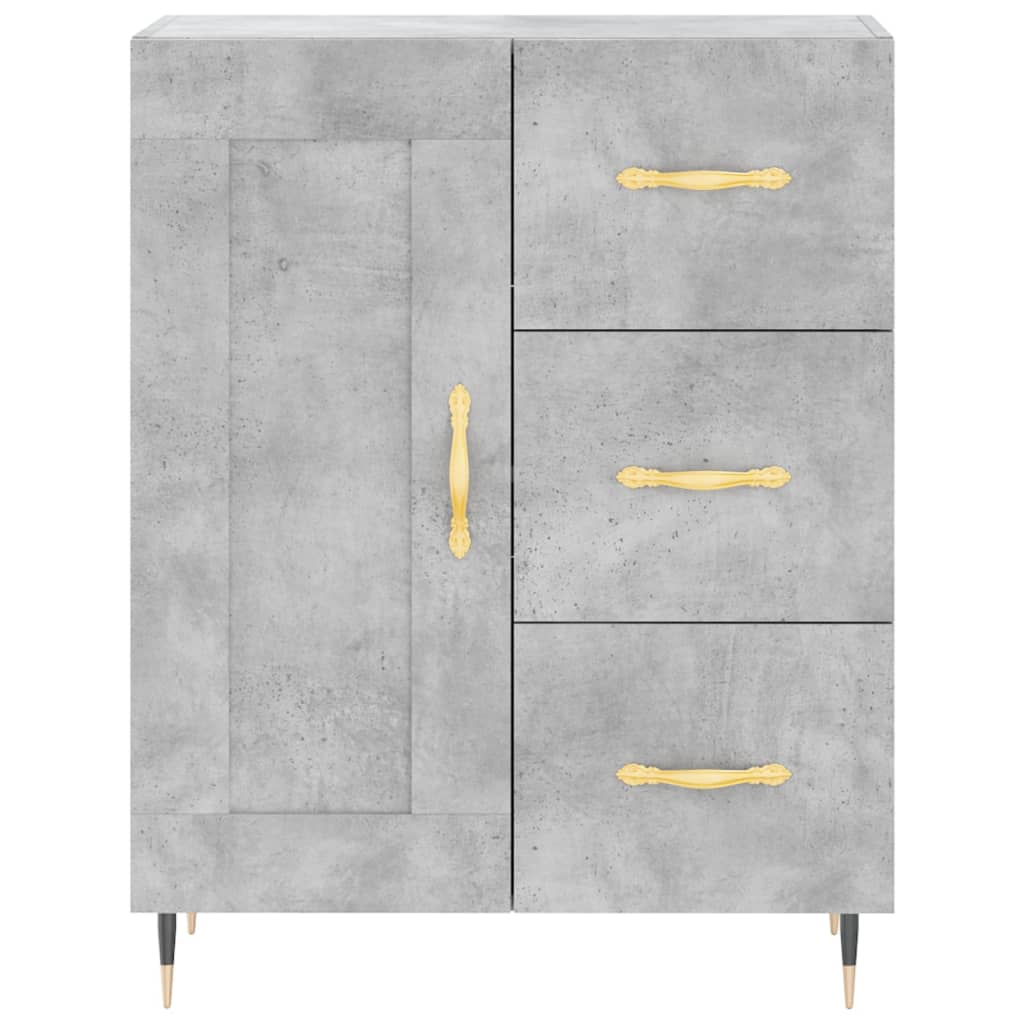 Sideboard Betongrau 69,5x34x90 cm Holzwerkstoff
